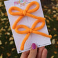 Bright Pumpkin Knit Piggy Set
