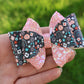Navy Floral Lylah Bow
