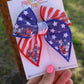 Stars & Stripes Medium Remi Shaker Bow (ALLIGATOR CLIP ONLY)