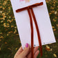 Saddle Brown Velvet Double Layer Annie Bow (Alligator Clip Only)