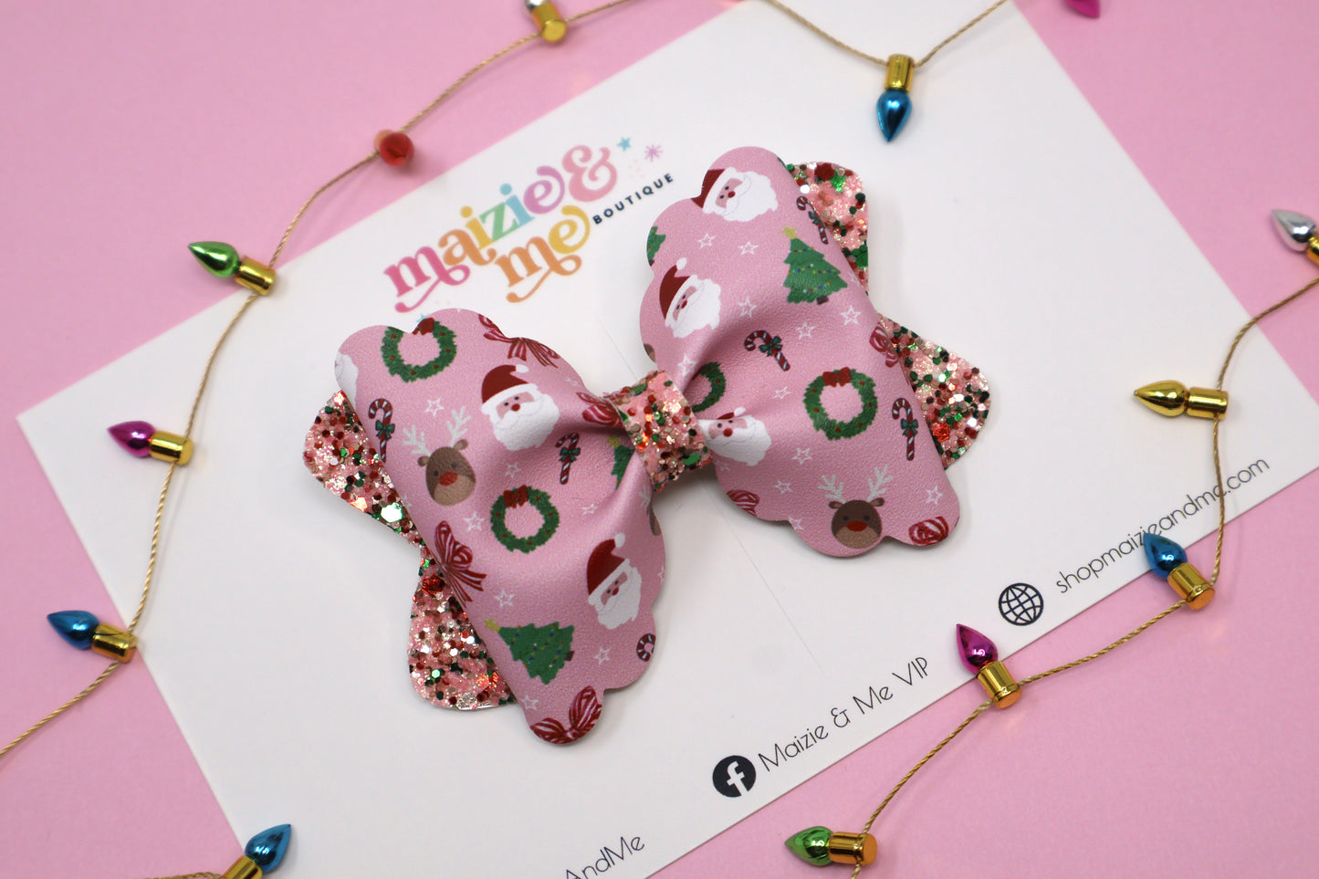 Holly Jolly Holiday Bailey Bow
