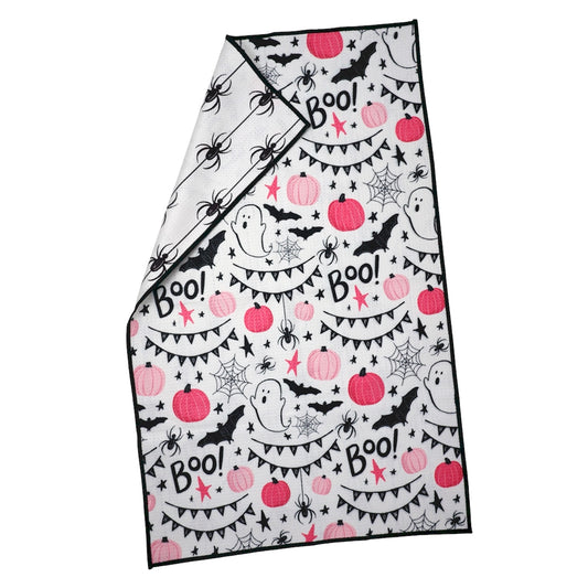 Girly Halloween Reversible Waffle Weave Hand Towel
