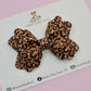 Pumpkin Leopard Bailey Bow
