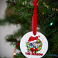 Tis the Season Pup Ceramic Ornament