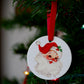 Vintage Santa Ceramic Ornament