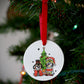 Pups Love Christmas Ceramic Ornament