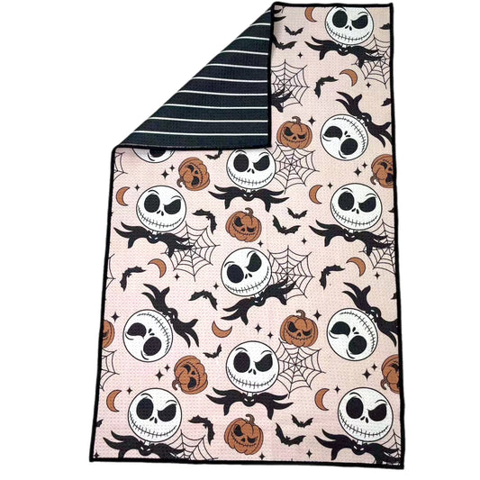 Pumpkin King Reversible Waffle Weave Hand Towel