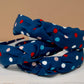 Patriotic Polka Dots Top Knot Headband