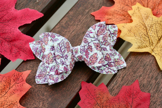 Falling For Fall Chunky Glitter Emmy Bow