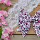 Pink Heart Leopard Maizie Bow