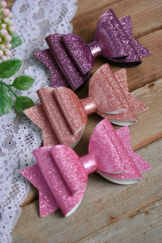 Lip Gloss Patent Glitter Medium Ellie Bows