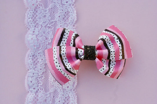Valentine Stripes Jayme Bow