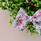 Pink Vintage Floral Large Everly Bow