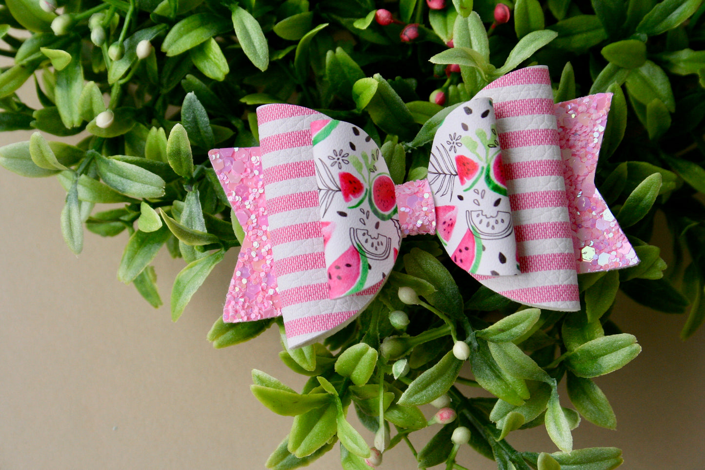 Fruity Stripes Medium Ellie Bows