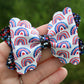 Red, White, & Rainbows Bailey Bow