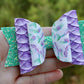 Watercolor Mermaids Large Ellie Bow