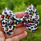 Neon Leopard Print Baby Kate Bow