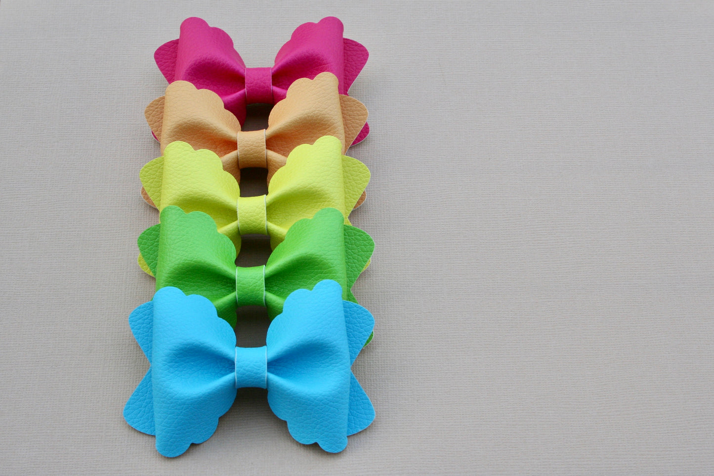 Neon Solid Bailey Bows