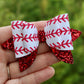 Baseball Laces Maddie Bow (Canvas)