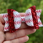 Glitter Baseball Laces Medium Ellie Bow