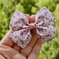 *SLIGHTLY FLAWED* Elegant Floral Wren Bow (Alligator Clip Only)