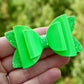 Neon Green Patent Emmy Bow