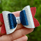 Red, White, & Blue Embossed Lace Emmy Bow