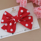 Red Polka Dot XL Everly Bow