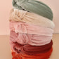Boho Corduroy Velvet Top Knot Headbands