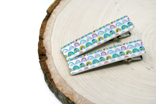 Radiant Rainbows Acrylic Clip