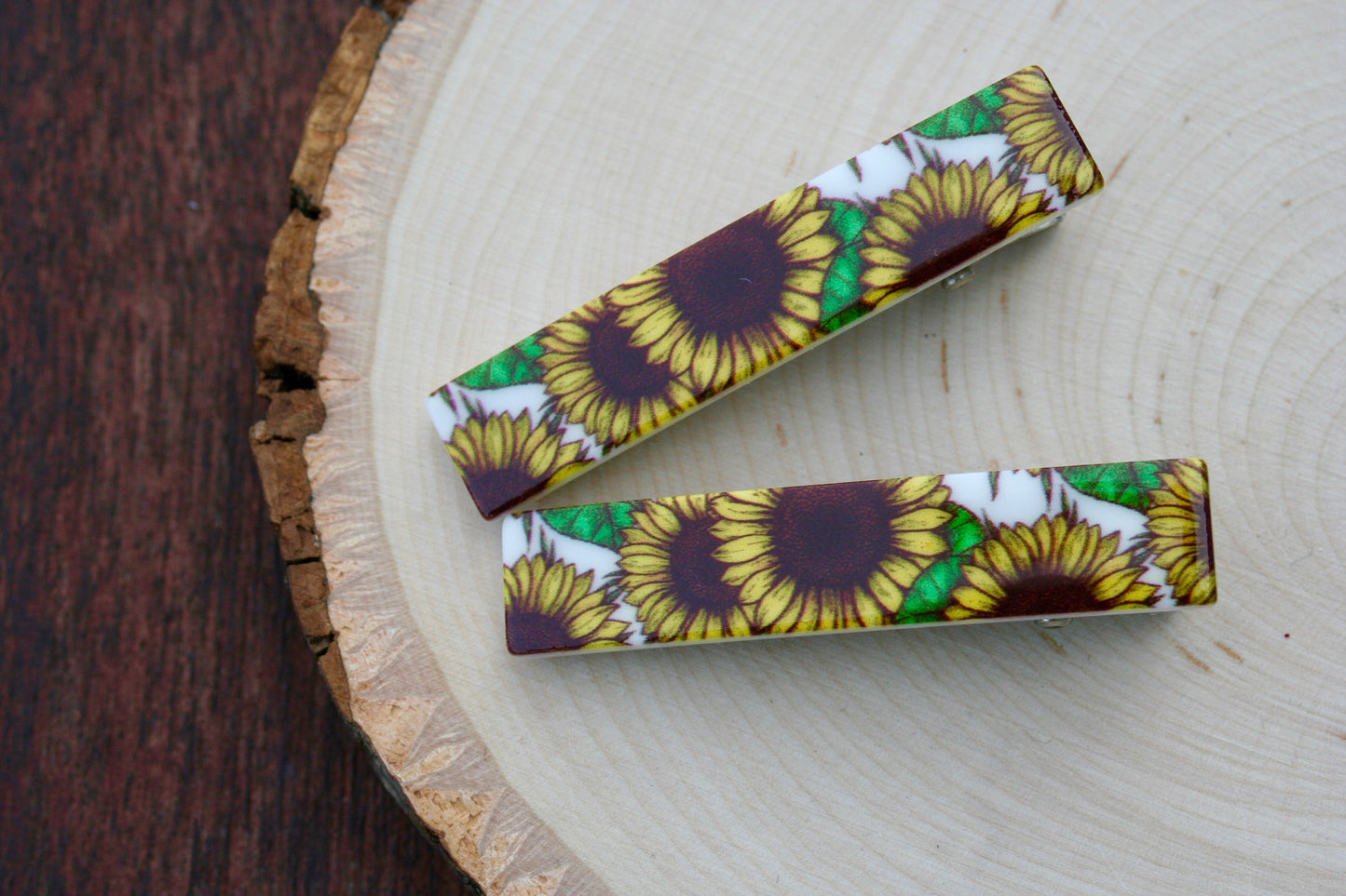 Simple Sunflower Acrylic Clip