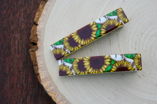 Simple Sunflower Acrylic Clip