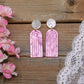 Pink Rainbow Drop Earrings