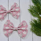 Vintage Santa Shimmer Suede Baby Kate Bow