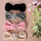 Neutral Velvet Rory Bows