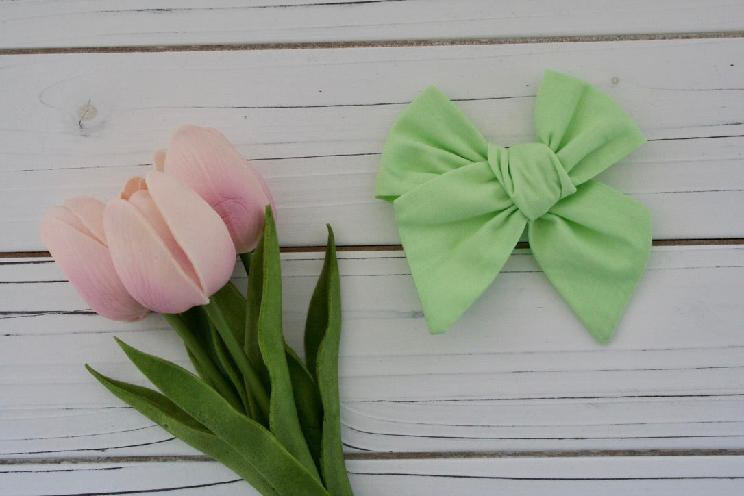 Cotton Spring Solid Large Everly Bow