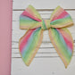Rainbow Ombré Stripe Large Remi Bow