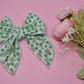 Pastel Clovers Rib Knit Medium Remi Bow