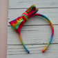 Tie Dye Velvet Messy Bow Headband