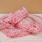 Pastel Pink Leopard Top Knot Headband