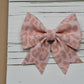 Pink Leopard Suede Maizie Bow