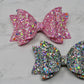 Life of the Party Chunky Glitter Medium Ellie Bow (Glow in the Dark)