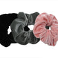 Neutral Velvet Scrunchie Set