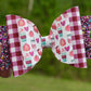 Pretty Pink Pumpkin Spice Large Ellie Bow (Alligator Clip Only)