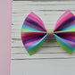 Bright Stripes Baby Kate Bow