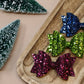 Winter Solid Glitter Medium Ellie Bows