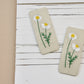 Embroidered Daisies Jumbo Snap Clip