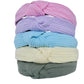 Pastels Rib Knit Top Knot Headbands