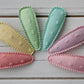 Spring Pastel Swiss Dot Snap Clips
