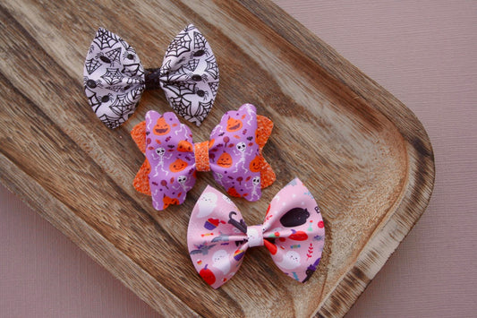 Halloween Bitty Bow Set